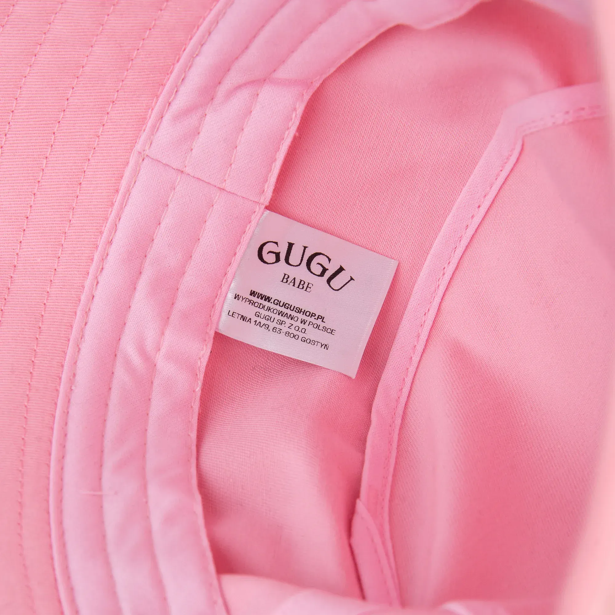 bucket hat "GUGU BABE" pink - Image 4