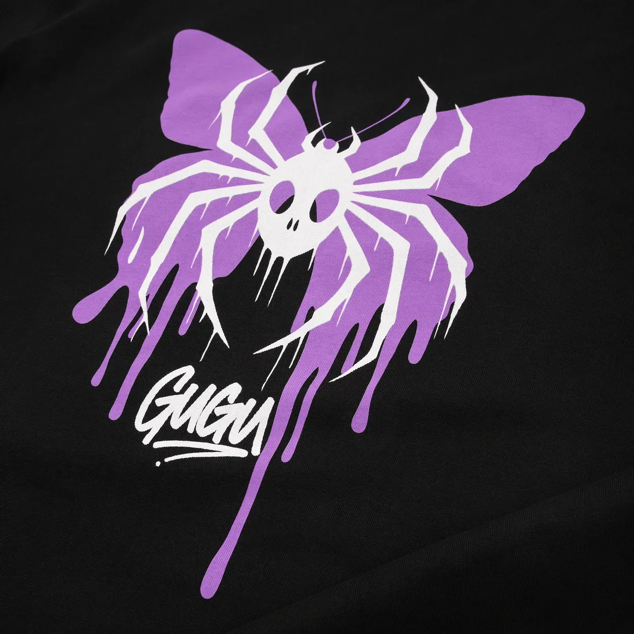 t-shirt "GUGU BUTTERFLY" black - Image 4
